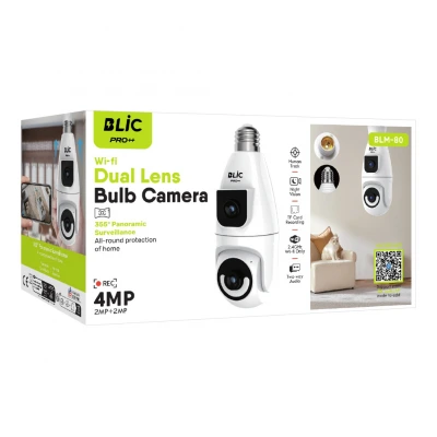 Blic Blm80 Ampul IP Kamera | 4MP Çift Lens