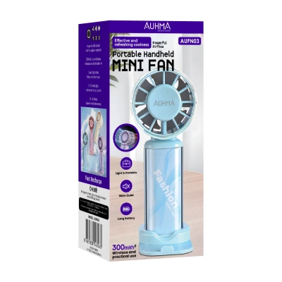 Auhma AUFN03 Şarjlı 3 Kademeli Mini El Fanı | 300mAh