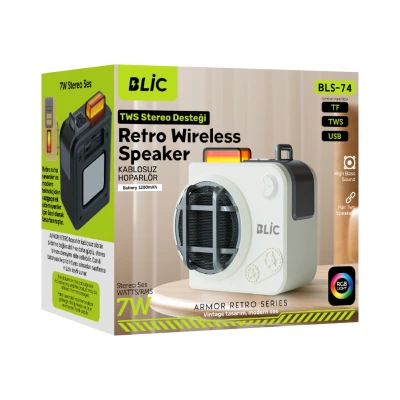 Blic BLS-74 RGB TWS 7W RMS Bluetooth Speaker | Çoklu Cihaz Uyumu