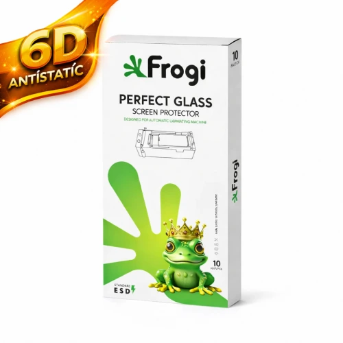 İphone 13 Pro Max | 14 Plus Frogi Cam Makinesine Uyumlu Antistatik Kırılmaz Cam Koruyucu | Minimum Alım 10