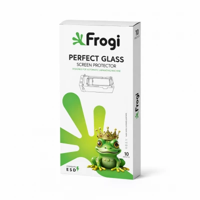 İphone 14 Pro Frogi Cam Makinesine Uyumlu Antistatik Cam Jelatin | Minimum Alım 10