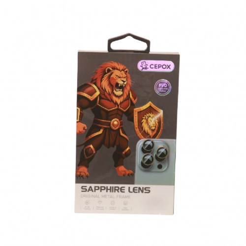 Cepox IPhone 16 Pro | 16 Pro Max Orjinal Pvd Safir Kamera Lens