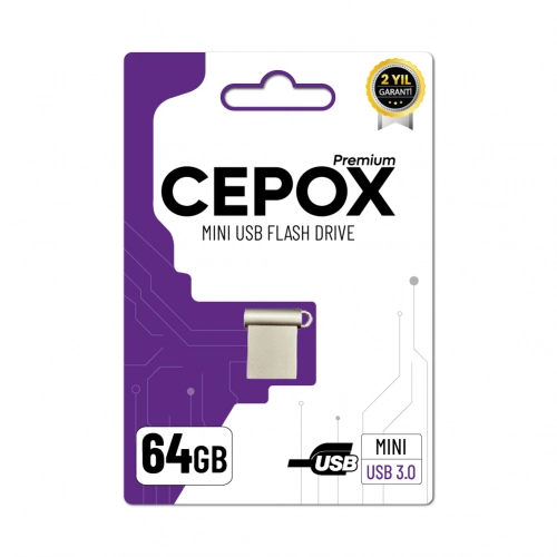Cepox 64GB Mini Flash Bellek | USB 3.0