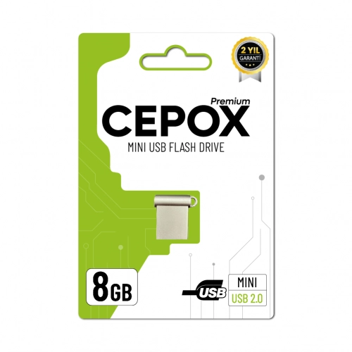 Cepox 8GB Mini Flash Bellek | USB 2.0