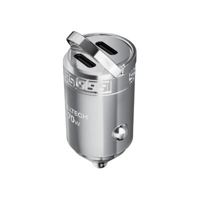 Fulltech FTC-02 70W 3A PD Hızlı Araç Şarj Başlık | 2 x Type-C