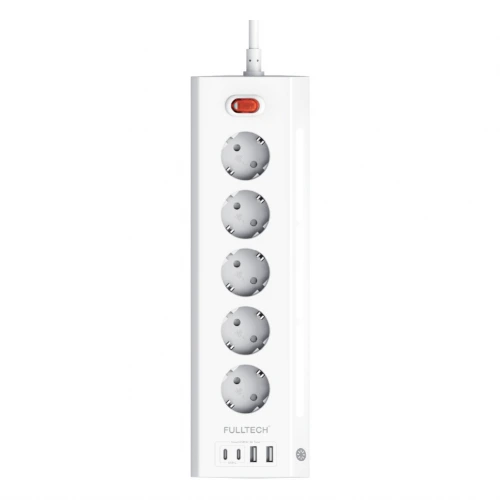 Blic FTR-26 Termal Akım Korumalı Gece Lambalı Çoklu Priz | 5xPriz 2xUSB 2xPD
