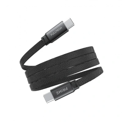 Fulltech FC157 60W 3A Type-C Type-C PD Mıknatıslı Yassı Hasır Şarj Kablosu