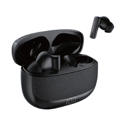 Fulltech FB32 TWS 4 Mikrofonlu Bluetooth Kulaklık | ANC ENC | Deri Dokulu Kutu