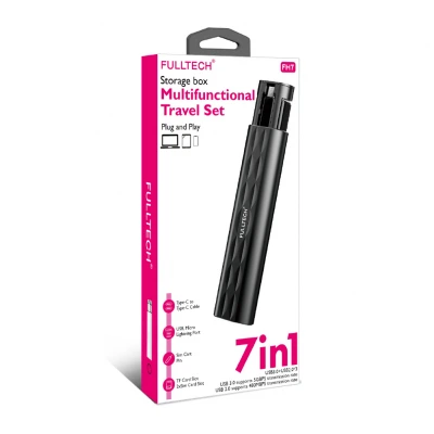 Fulltech FH7 Çok Fonksiyonlu Usb | Type-C | Lightning | Micro Çevirici Set 