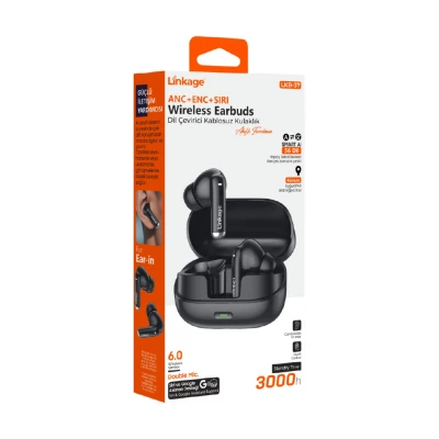 Linkage LKB37 Bluetooth Kulaklık | Yapay Zeka Destekli Dil Çevirisi | Çift Mikrofon | ANC | ENC | SIRI
