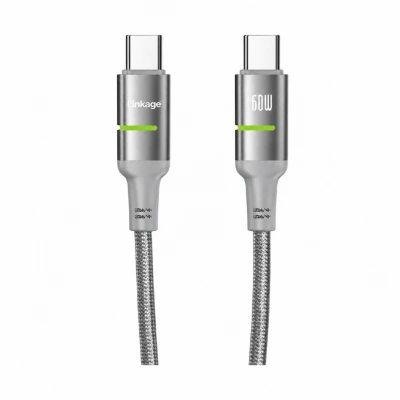 Linkage LKCB-67 60W 3A Örgülü Type-C PD Hızlı Şarj Kablosu | 2 Metre