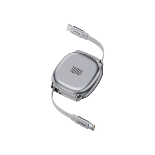 Linkage Lkcb63 100W 3A Makaralı PD Hızlı Şarj Kablosu | Type-C to Type-C | Aluminyum Gövde