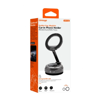 Linkage LKH52 Vakumlu | Mıknatıslı Telefon Tutucu | 360 Derece Dönen Gövde