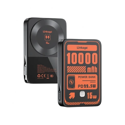 Linkage LKP61 10000 Mah 22.5W Type-C Kablolu Powerbank | Led Gösterge | Magsafe Uyumlu