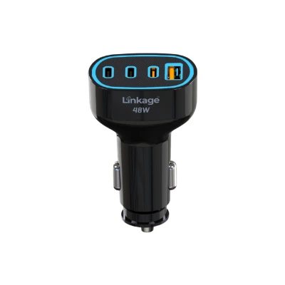 Linkage LNC-03 48W 3A PD Hızlı Araç Şarj Başlık | 1 x Usb 3 x Type-C