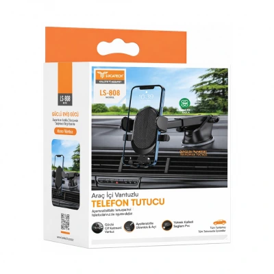 Lucatech LS808 Araç İçi Vantuzlu Telefon Tutucu