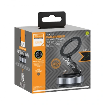 Lucatech LS815 Araç İçi Katlanabilir Vakumlu Manyetik Telefon Tutucu