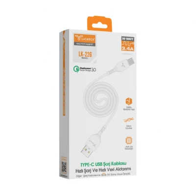 Lucatech LK-226 Type-C 3.4A Şarj Kablosu