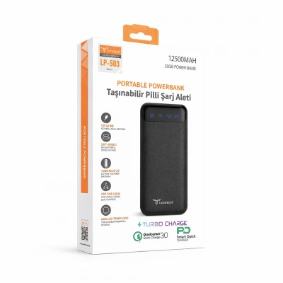 Lucatech LP-503 12500 Mah Lcd Göstergeli 25W Powerbank