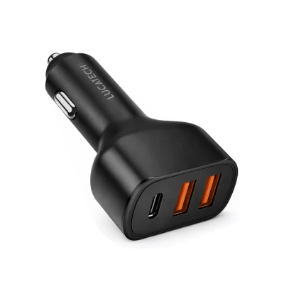 Lucatech LC-158 Pd Oto Başlık | 100W Turbo Şarj | 2xUSB  1xType-C