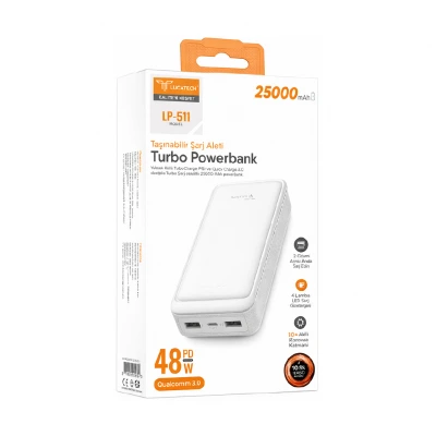 Lucatech LP-511 25000 Mah Powerbank | Led Göstergeli | PD 48W Turbo Şarj