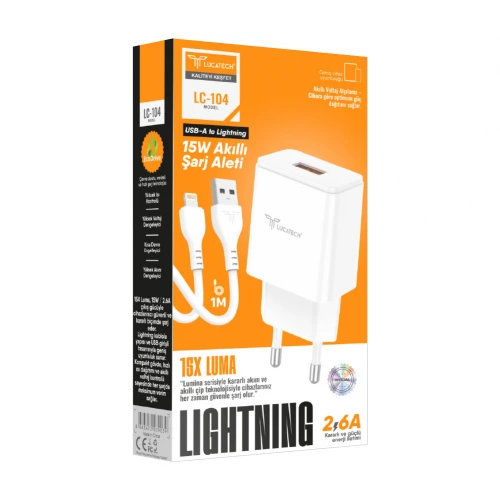 Lucatech LC104 Lightning 2.6A EvŞarj Aleti
