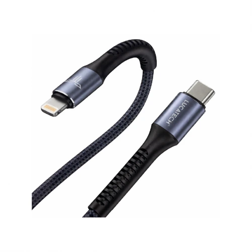 Lucatech LK-249 Type-C to Lightning 120W Hasır PD Şarj Kablosu