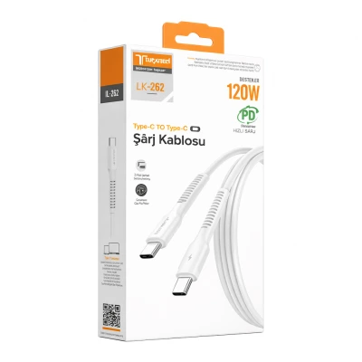Lucatech LK-262 Type-C to Type-C 120W PD Şarj Kablosu