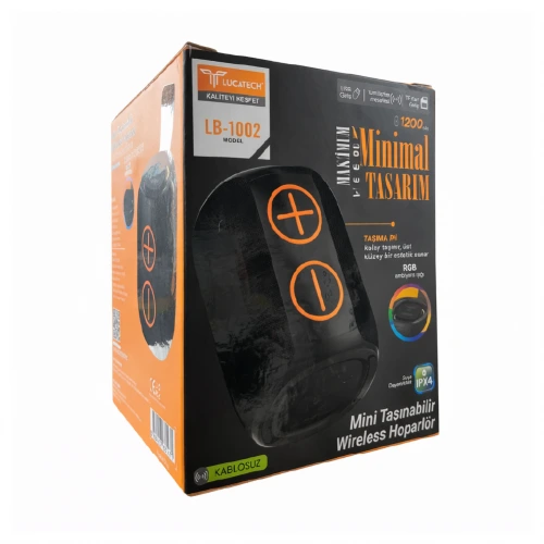 Lucatech LB-1002 RGB Mini Bluetooth Speaker | IPX4 Suya Dayanıklı