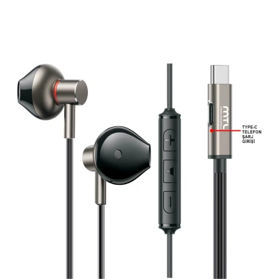MTL MT255 Type-C Kablolu Mikrofonlu Magnetic Kulaklık | Type-C Şarj Girişli