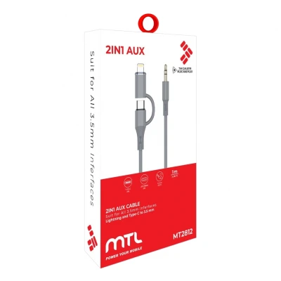 MTL MT2812 Aux | Type-C - Lightning 2in1 Dönüştürücü Kablo