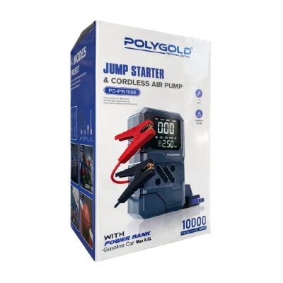 Polygold PW1088 Dijital Göstergeli Hava Pompası | Akü Şarj Takviyesi | Powerbank