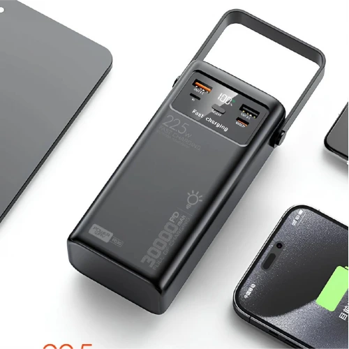 Powerway PD30 30000 Mah 22.5W Lcd Göstergeli Powerbank | Led Lamba
