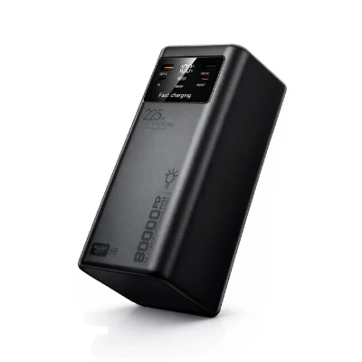 Powerway PD80 80000 Mah 22.5W Lcd Göstergeli Powerbank | Kamp Işığı
