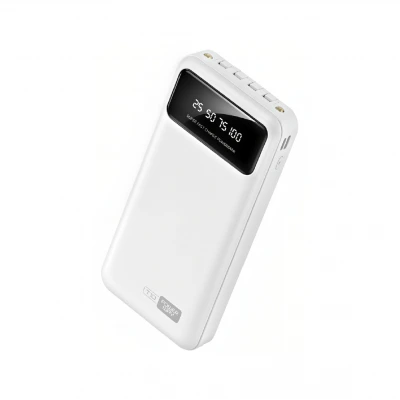 Powerway T20 20000 mAh 4 lü Kablolu Standlı Powerbank | El Feneri | LCD Gösterge