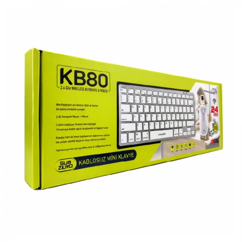 Subzero KB80 Kablosuz Mini Klavye | Mouse Set