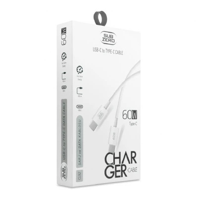 Subzero CL92 60W Type-C Type-C PD Ara Kablo