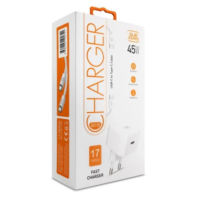 Subzero SG120 45W PD Girişli Fast Type-C Şarj Aleti | 17 Serisi