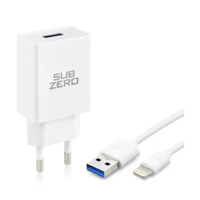 Subzero SG64 USB Başlıklı Lightning Kablolu 12W 2.4A Şarj Aleti 