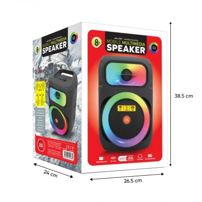 Subzero WR151 RGB Bluetooth Speaker 8" | TWS | Mikrofon