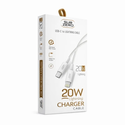 Subzero CL95 20W Type-C Lightning PD Ara Kablo