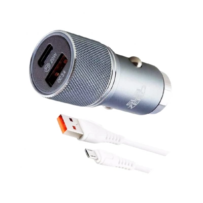 Subzero CR96 20W 3.4A Hızlı PD | Usb Çıkışlı Micro Araç Şarj Aleti