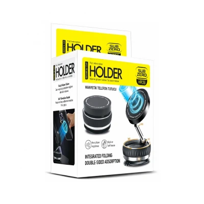 Subzero HR38 Vakumlu | Mıknatıslı Telefon Tutucu | 360 Derece Dönen Gövde