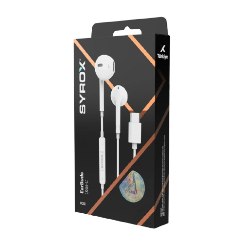Syrox K20 Type-C Earbuds Kablolu Kulaklık