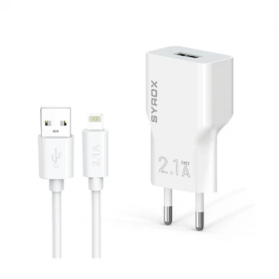 Syrox J25 Lightning Şarj Seti | 2.1A
