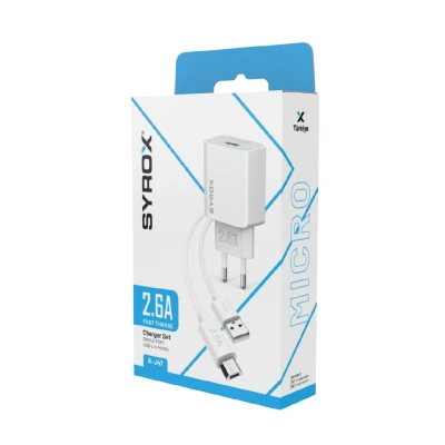 Syrox J47 Micro 2.6A Ev Şarj Aleti