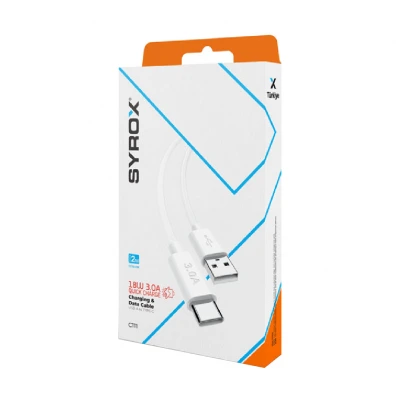 Syrox Syx-C111 Type-C 3.0 Amper 18w 2m Hızlı Usb Kablo