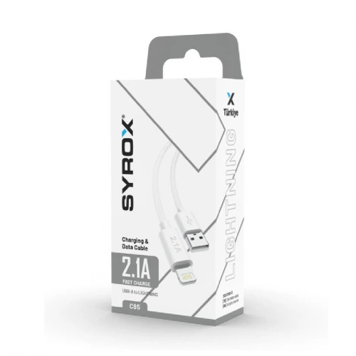 Syrox Syx-C85 Lightning 1Mt 2A Kutu Kablo