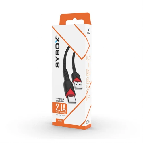 Syrox Syx-C92 Type-C 2 Amper 1M Data ve Şarj Kablosu