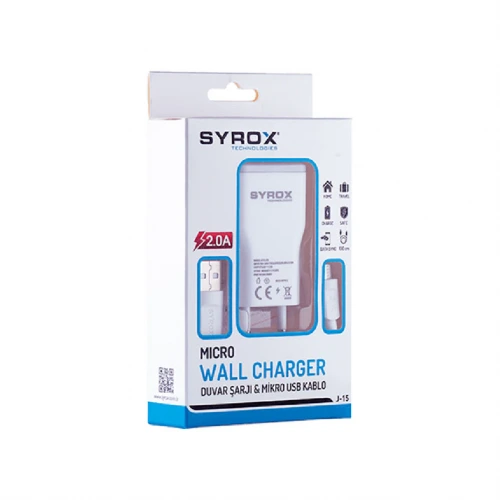 Syrox Syx-j15 Micro 2.0A Ev Şarj Aleti